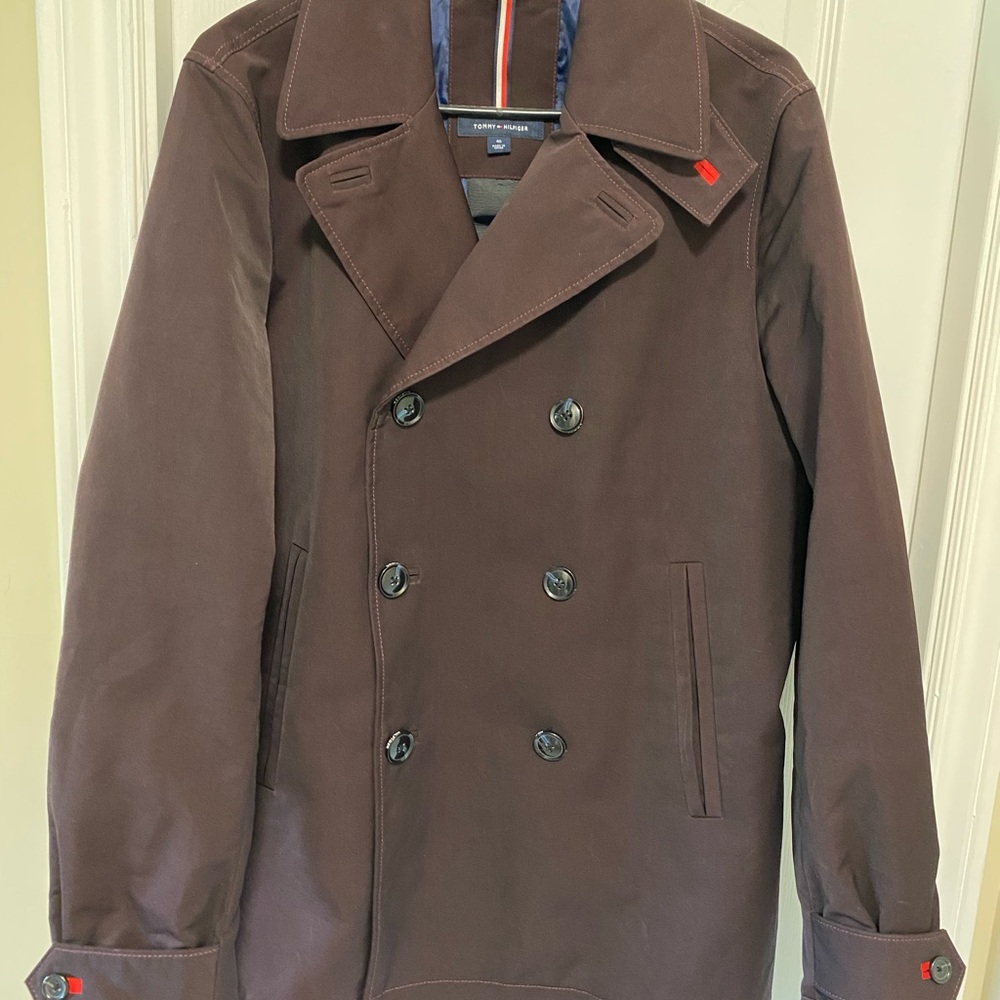 Tommy Hilfiger Brown Peacoat